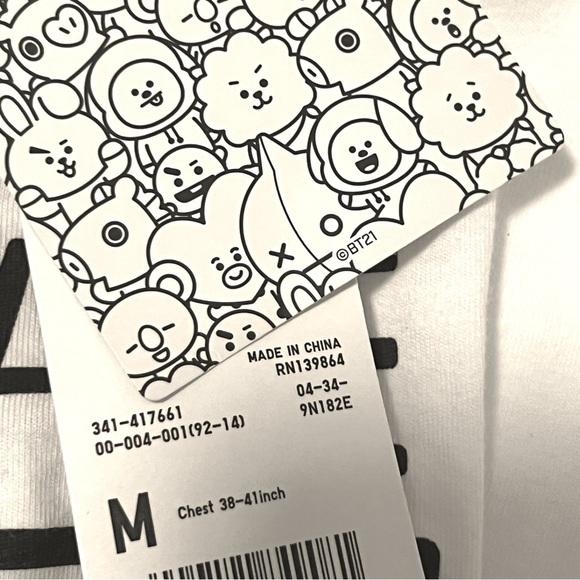 Rare BTS Jimin BT21 Chimmy Signature Relaxed Fit Cotton Graphic Tee!! 🎶❤️‍🔥 - Picture 3 of 4